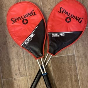 Dual Spaulding pro start rackets